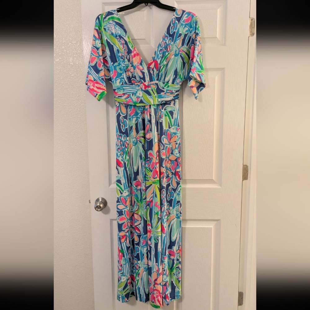 Lilly Pulitzer Colorful Floral Maxi Dress